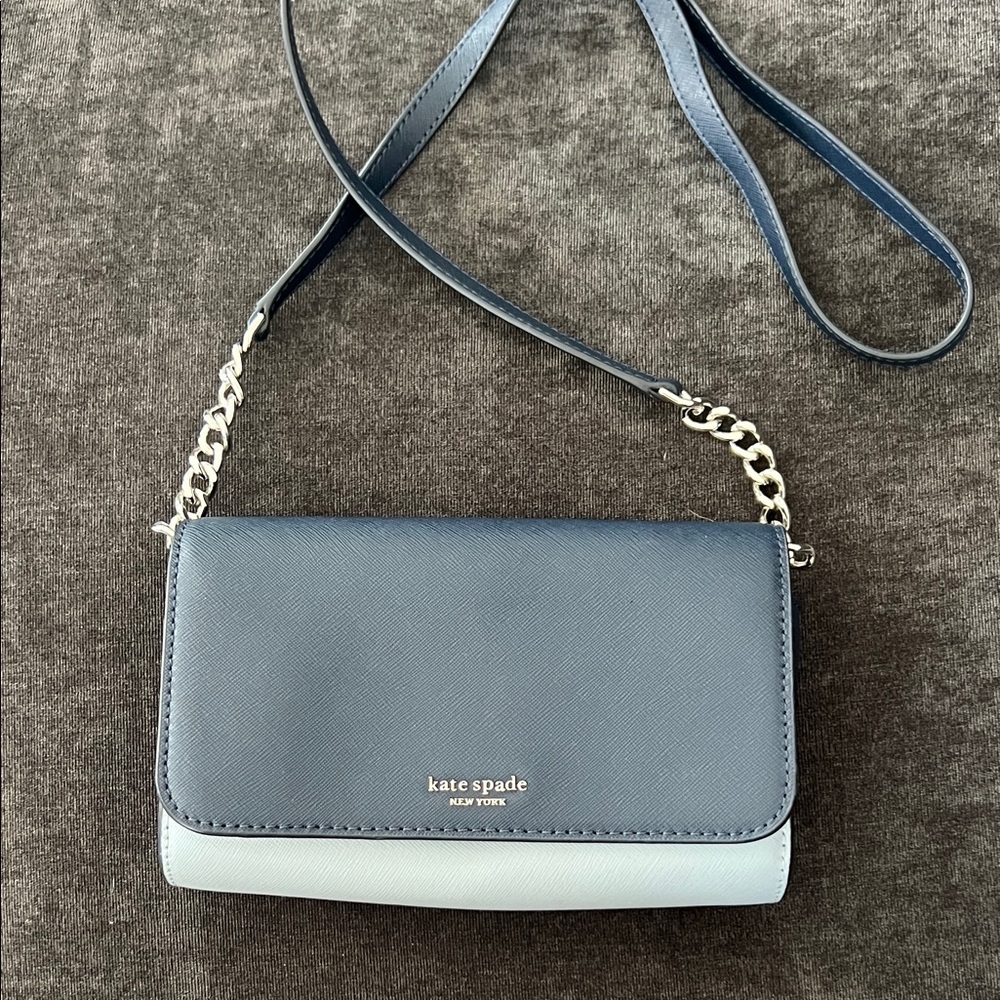 Kate Spade Navy and Gray Crossbody Bag